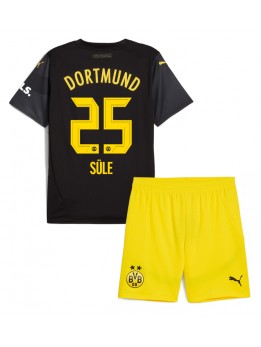 Otroški Nogometna dresi replika Borussia Dortmund Niklas Sule #25 Gostujoči 2024-25 Kratek rokav (+ hlače)